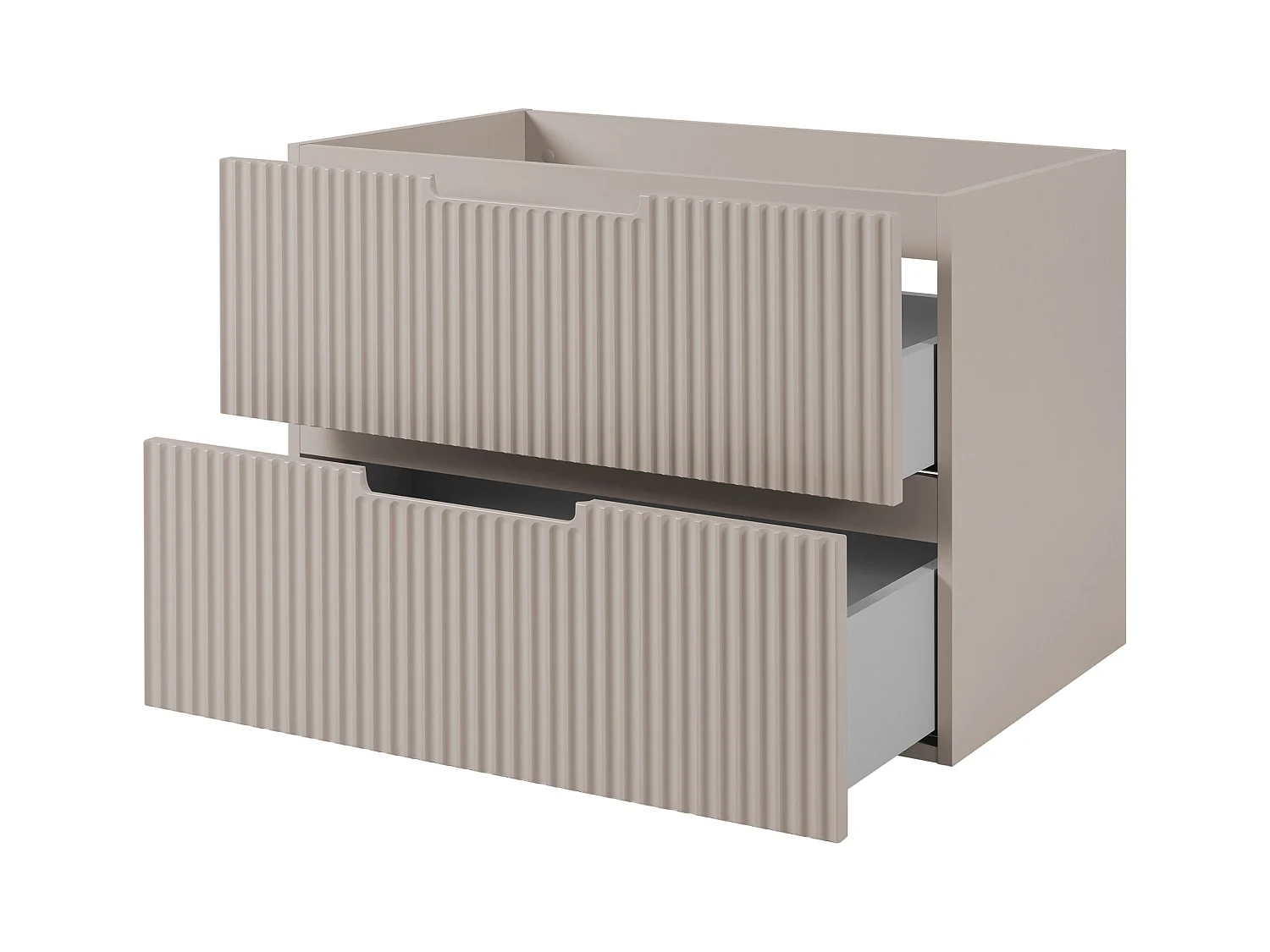 VENA Badkamerkast met gefreesd front onder wastafel 46 x 80 x 57 beige