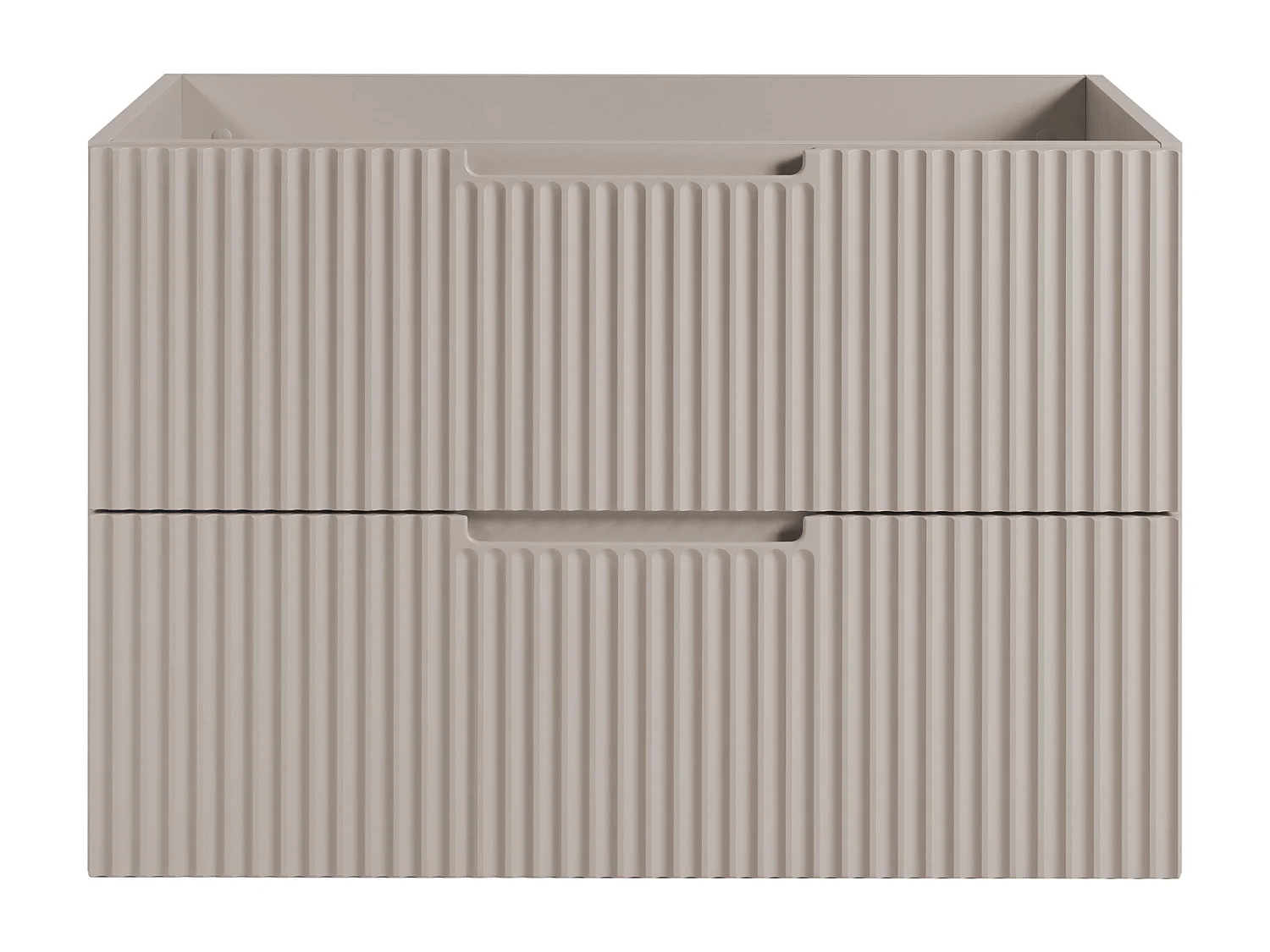 Mueble de baño VENA con frente estriado para lavabo 46 x 80 x 57 beige