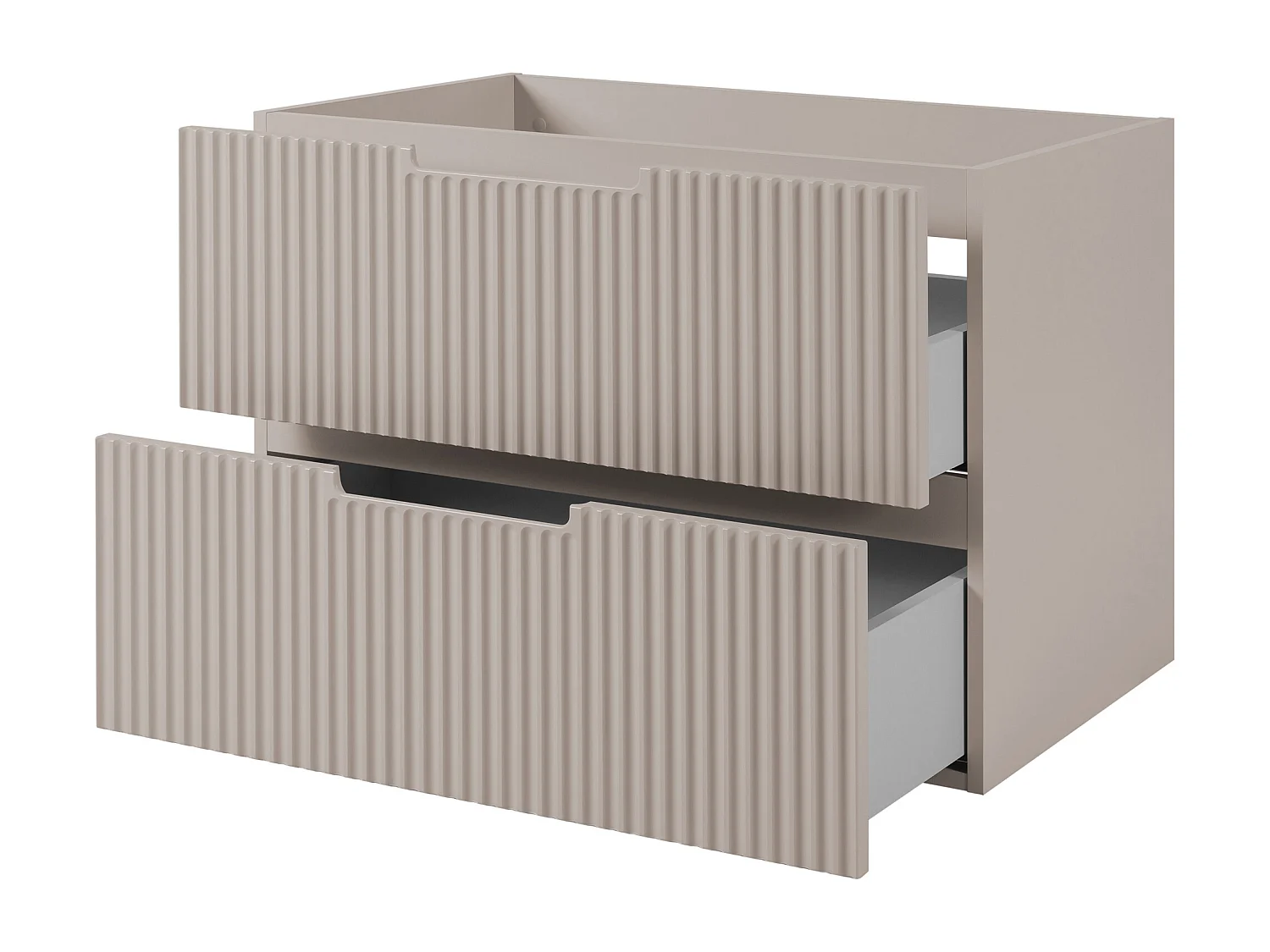 VENA Badkamerkast met gefreesd front onder wastafel 46 x 80 x 57 beige