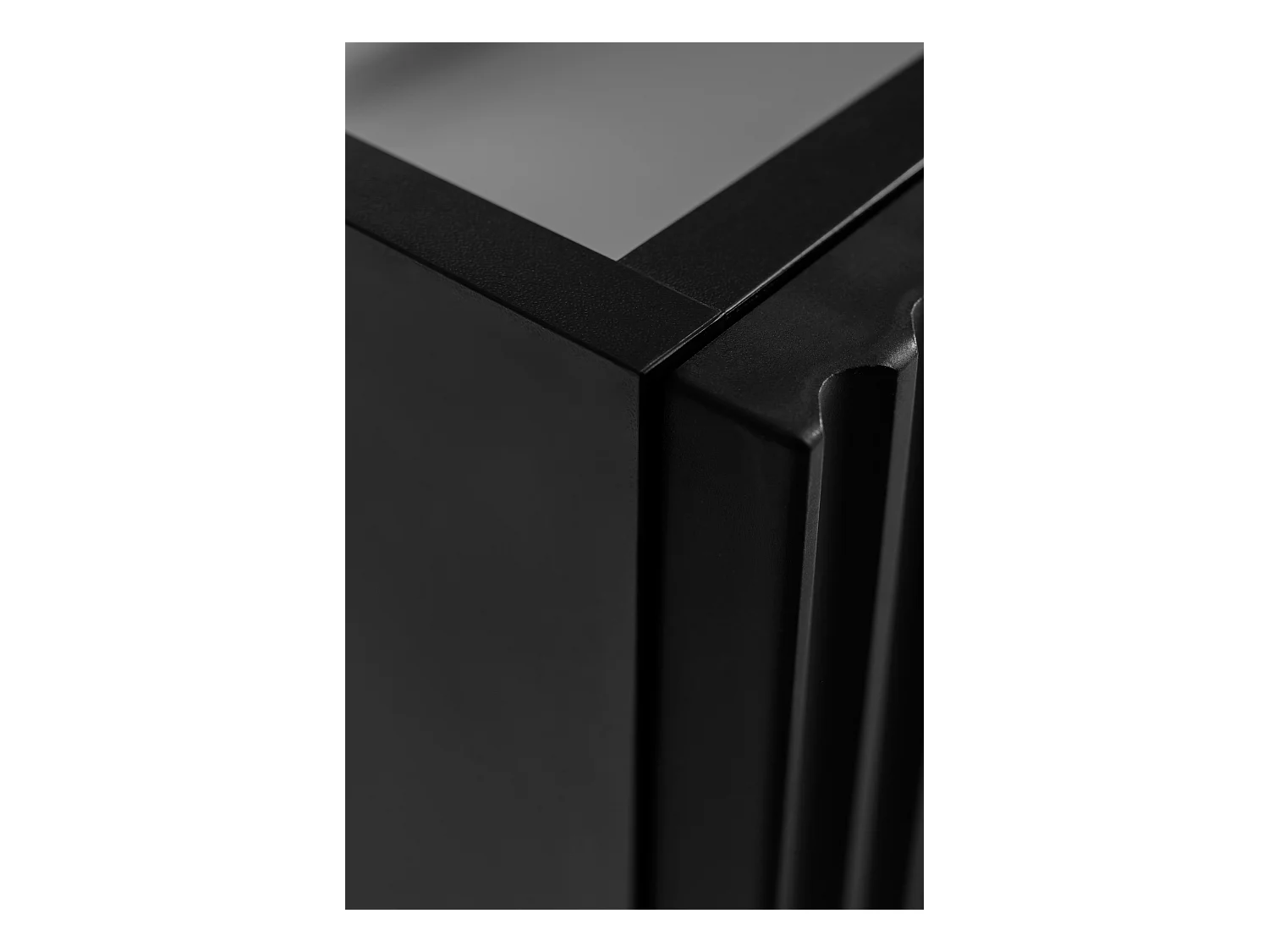 Mueble de baño VENA con frente estriado para lavabo 46 x 80 x 57 negro