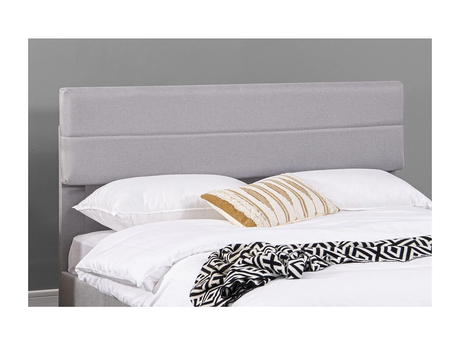 Lit design 160x200 gris LINCOLN