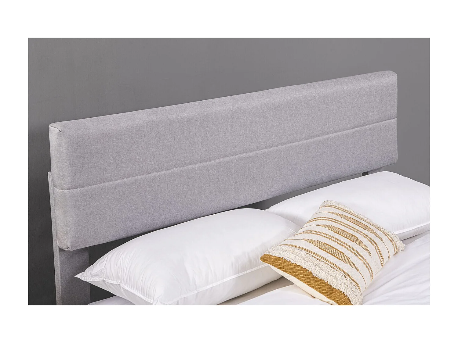 Lit design 160x200 gris LINCOLN