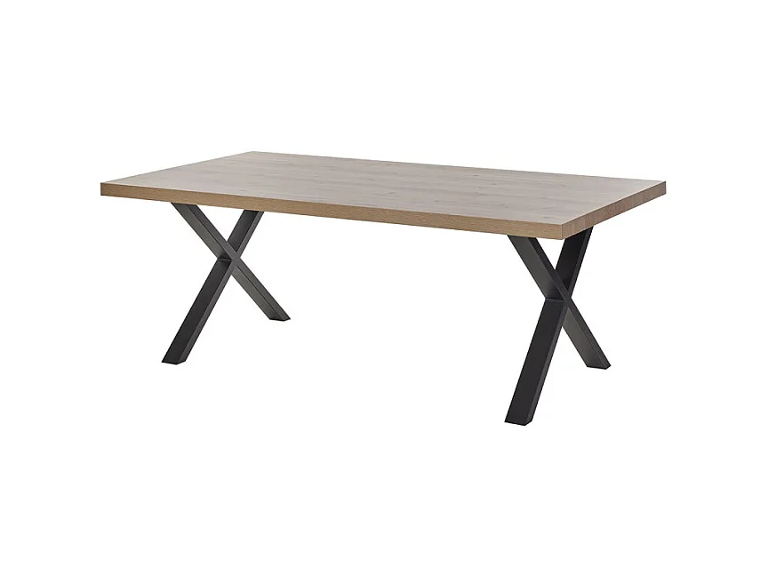 Table à manger 200 x 95 cm pieds en croix Ariel