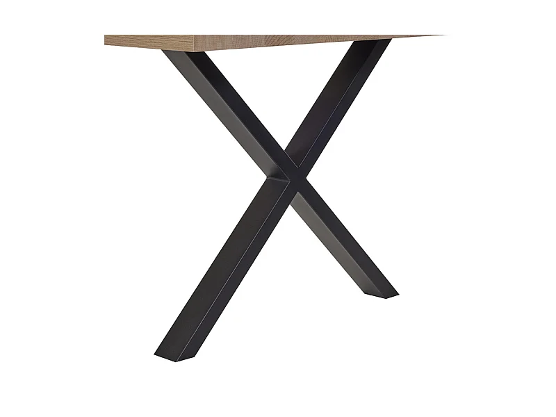 Table à manger 200 x 95 cm pieds en croix Ariel