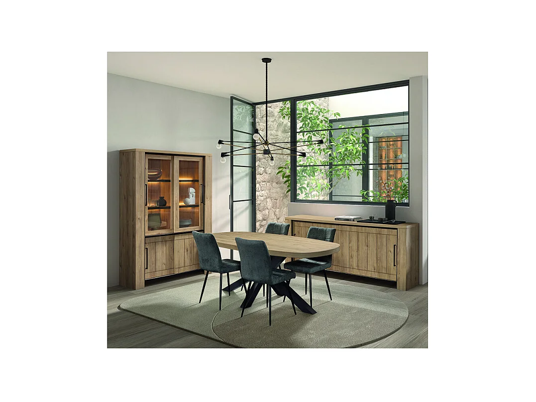 Vitrine 2 + 2 portes coulissantes Ariel