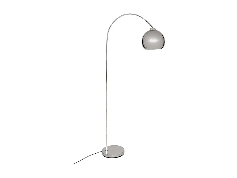 Lampadaire Arc en Métal "Floris" 177cm Argent