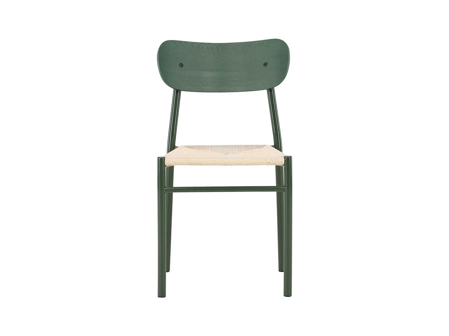 Chaise en métal et corde synthétique Polly (Lot de 2)