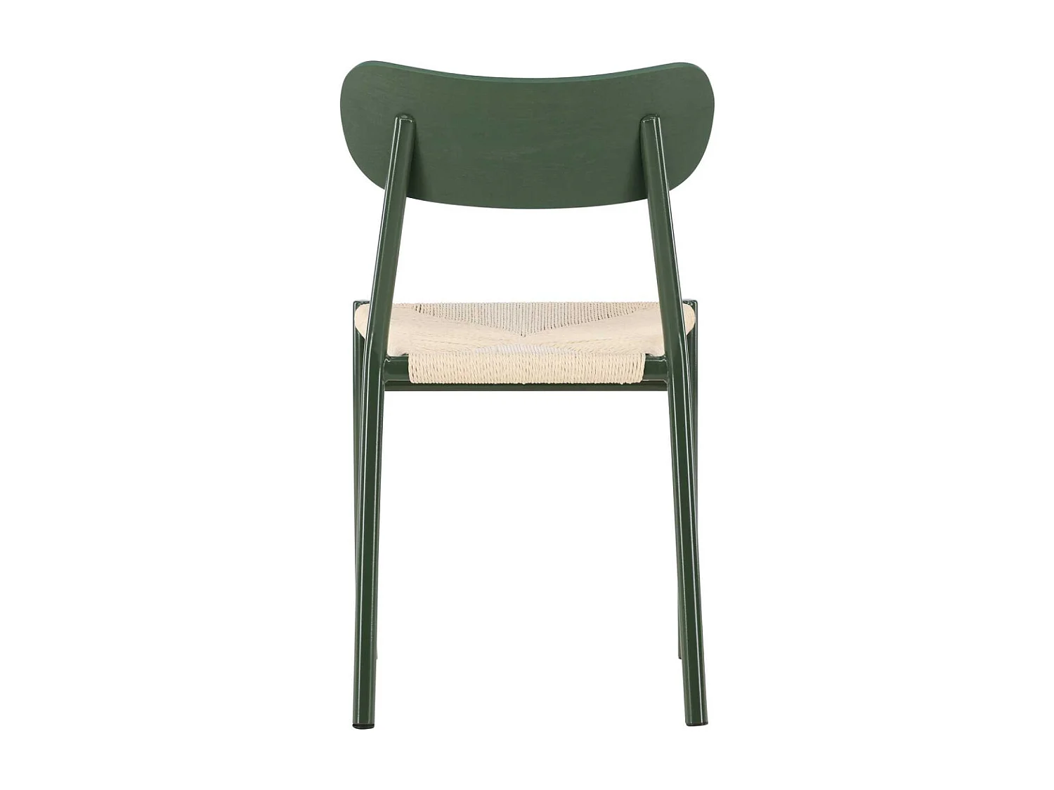 Chaise en métal et corde synthétique Polly (Lot de 2)