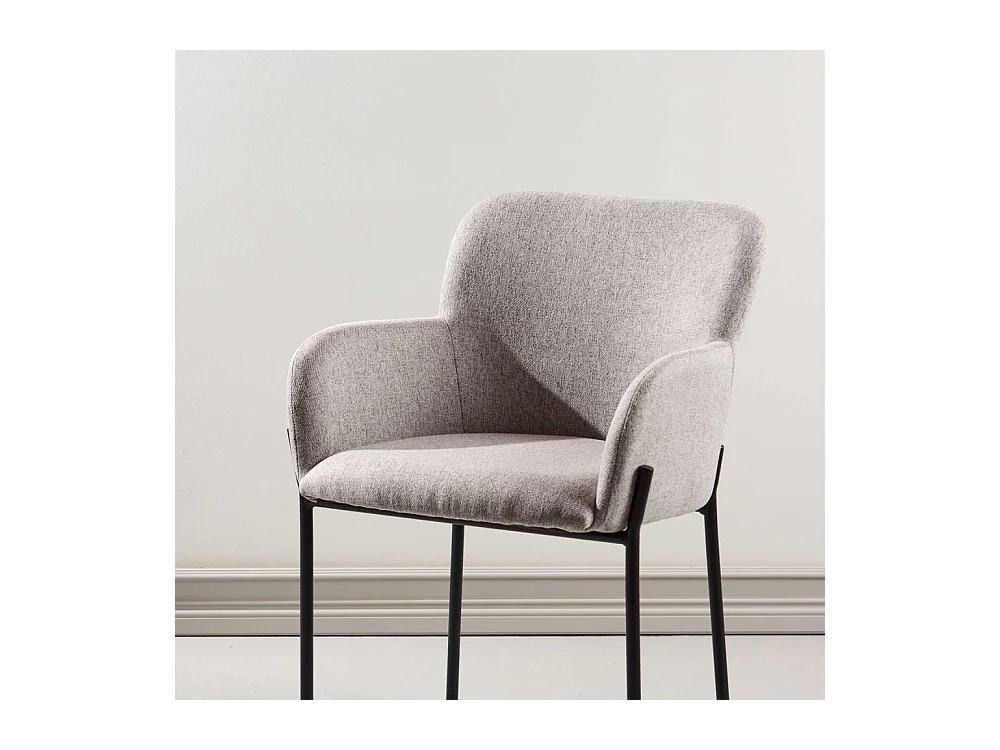Fauteuil en métal et tissu Vätö