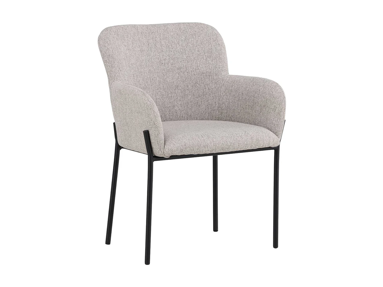Fauteuil en métal et tissu Vätö