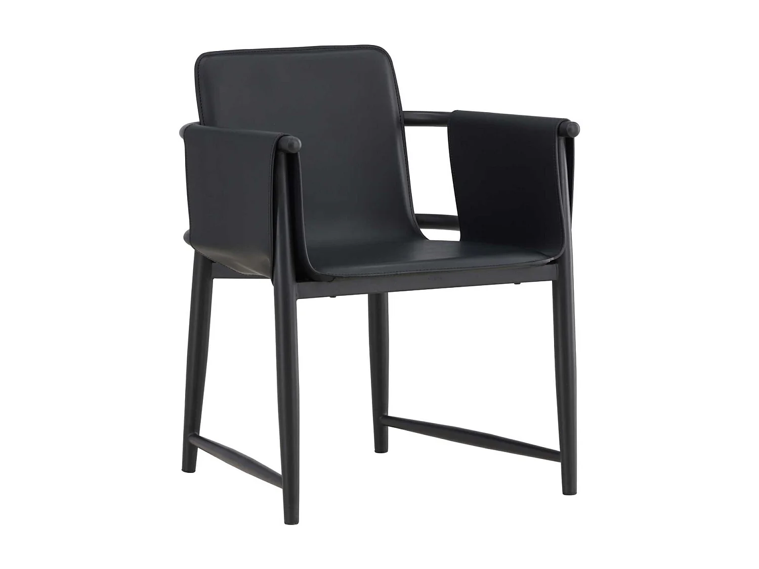 Fauteuil en métal et polyuréthane Bjäre 60 x 61 x 78 cm