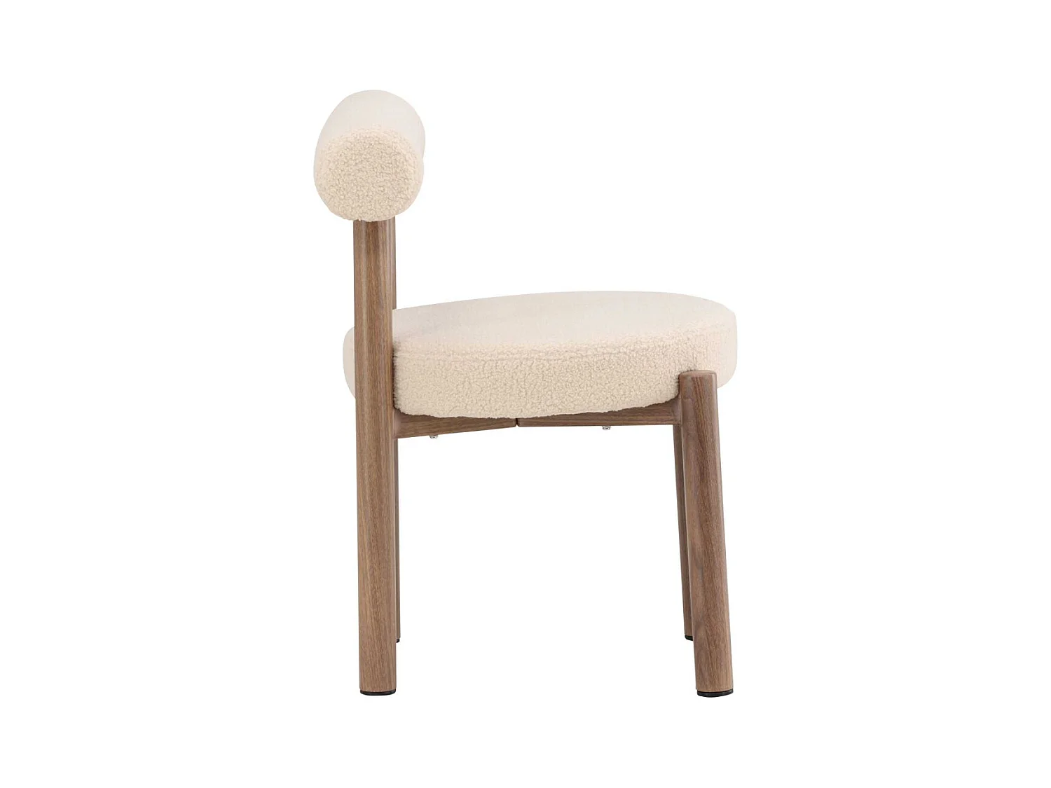 Chaise en tissu bouclette et métal Tillo (Lot de 2)