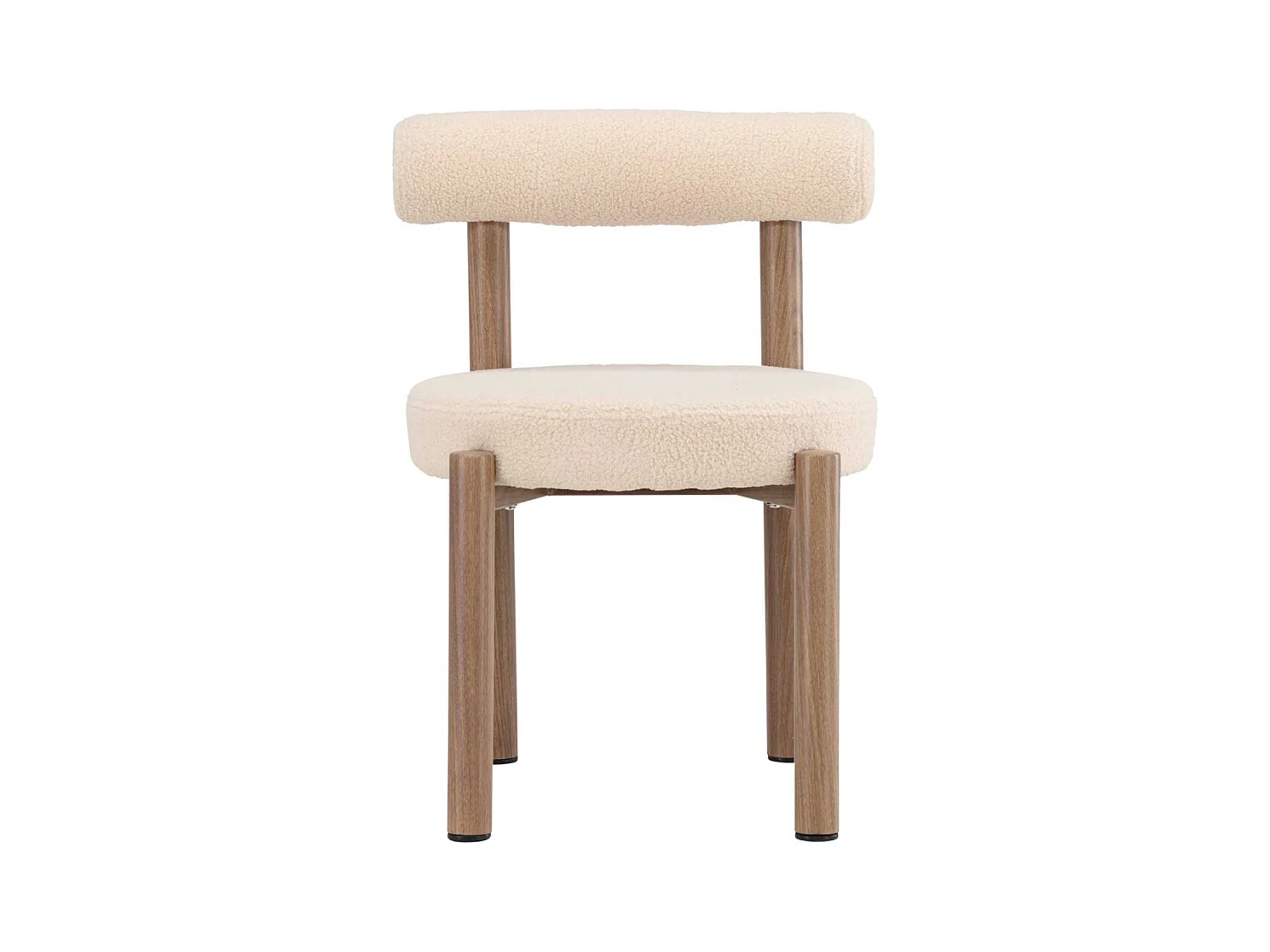 Chaise en tissu bouclette et métal Tillo (Lot de 2)