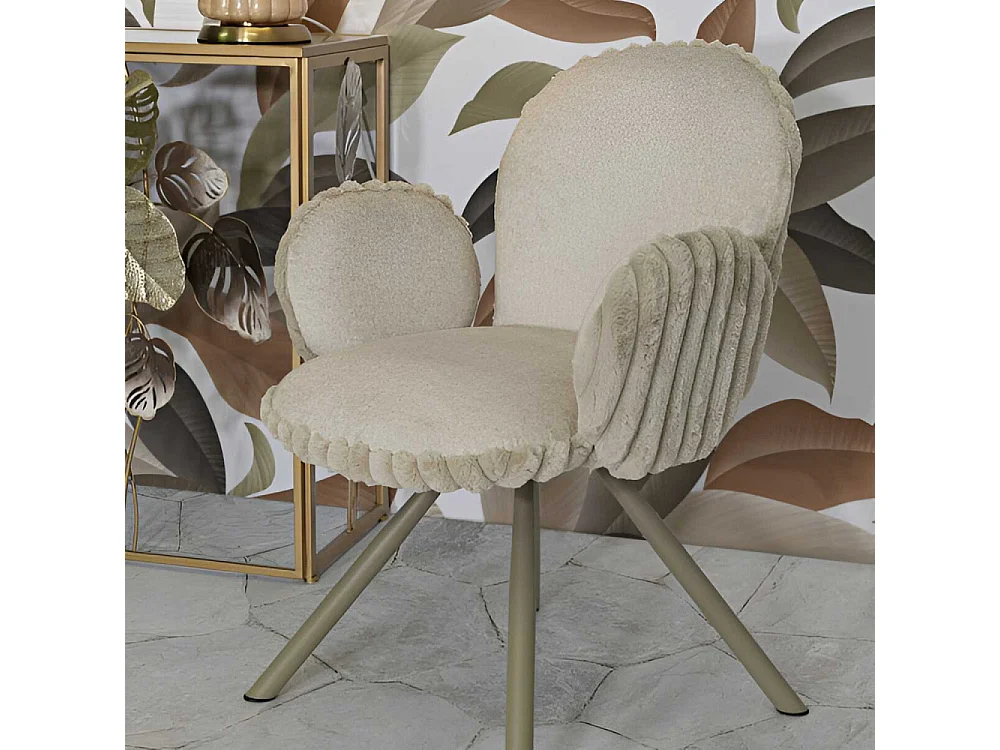 Fauteuil en tissu côtelé Stockholm (Lot de 2)