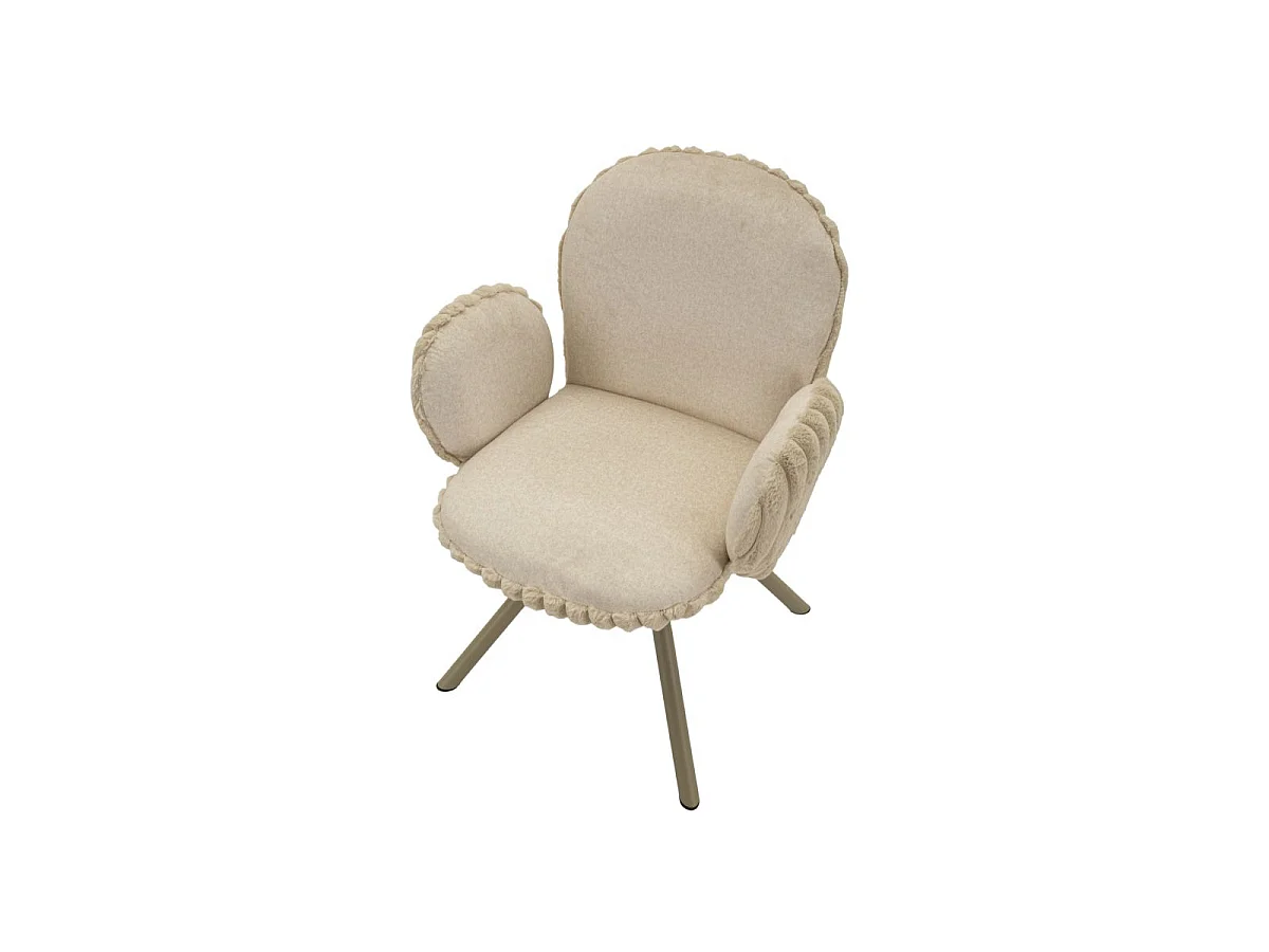 Lot de 2 Chaises Design "Stoccolma" 83cm Crème