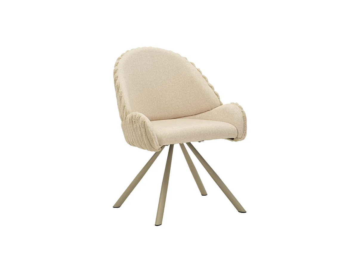 Lot de 2 Chaises Design "Stoccolma" 85cm Crème