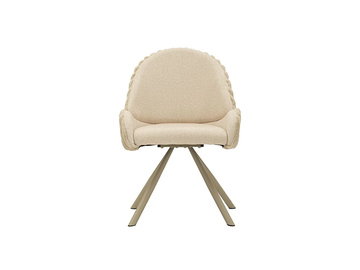 Lot de 2 Chaises Design "Stoccolma" 85cm Crème