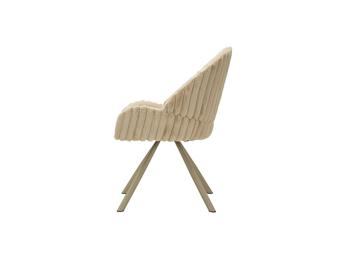 Lot de 2 Chaises Design "Stoccolma" 85cm Crème
