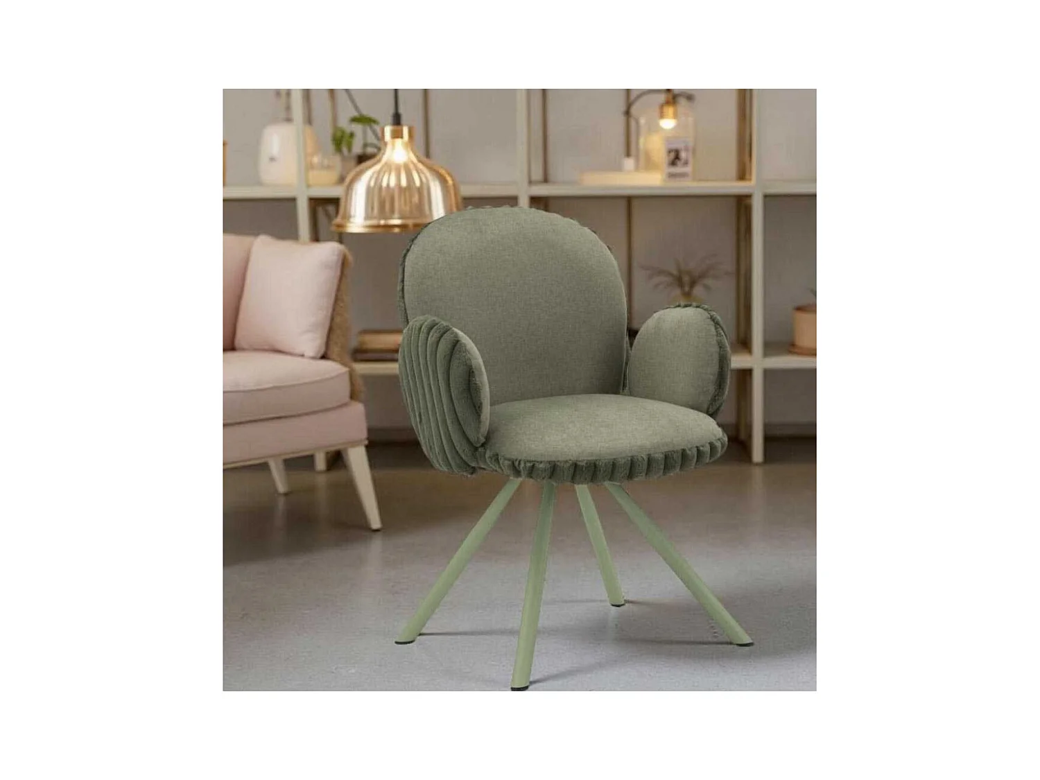 Fauteuil en tissu côtelé Stockholm (Lot de 2)