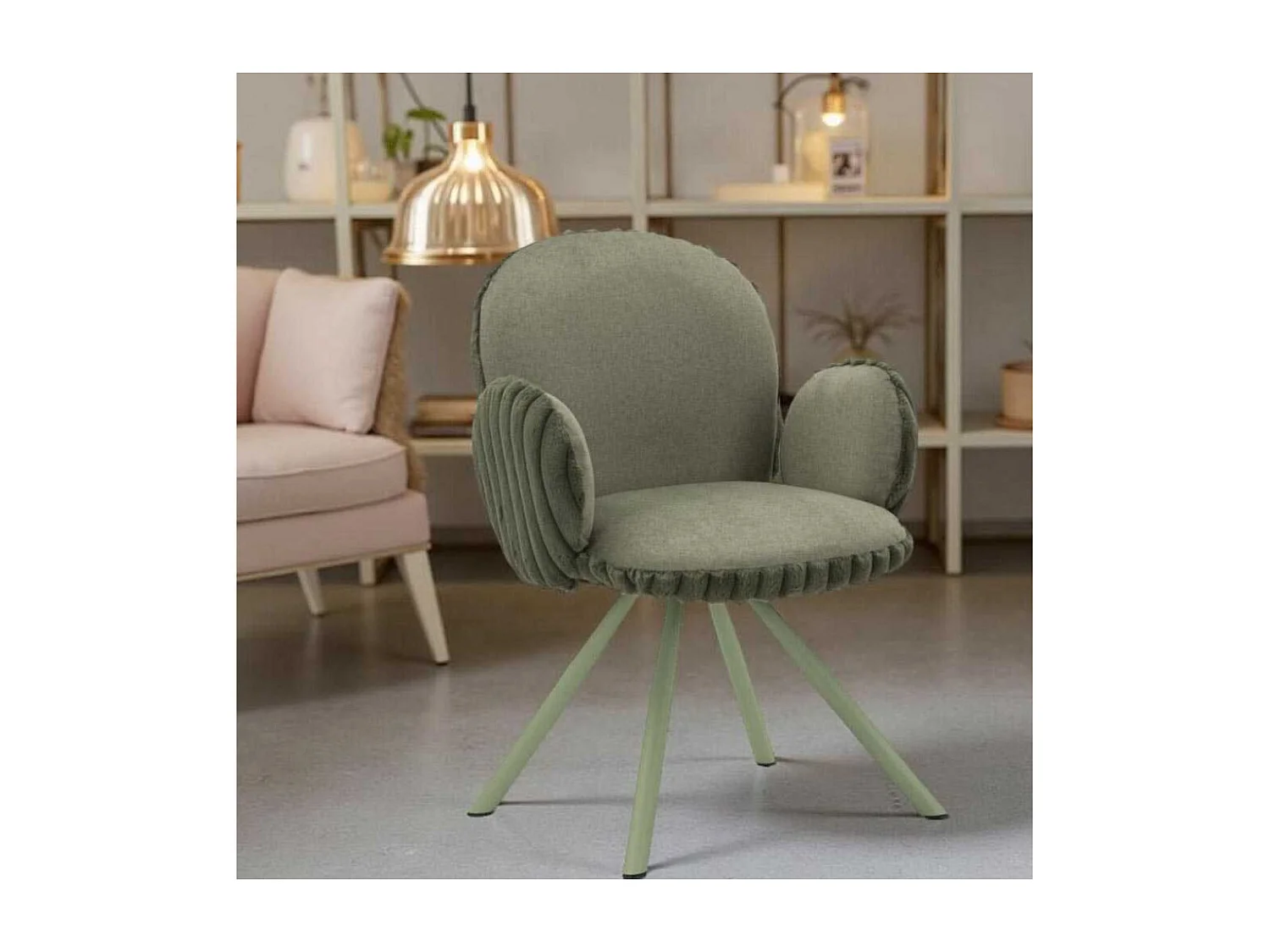 Fauteuil en tissu côtelé Stockholm (Lot de 2)