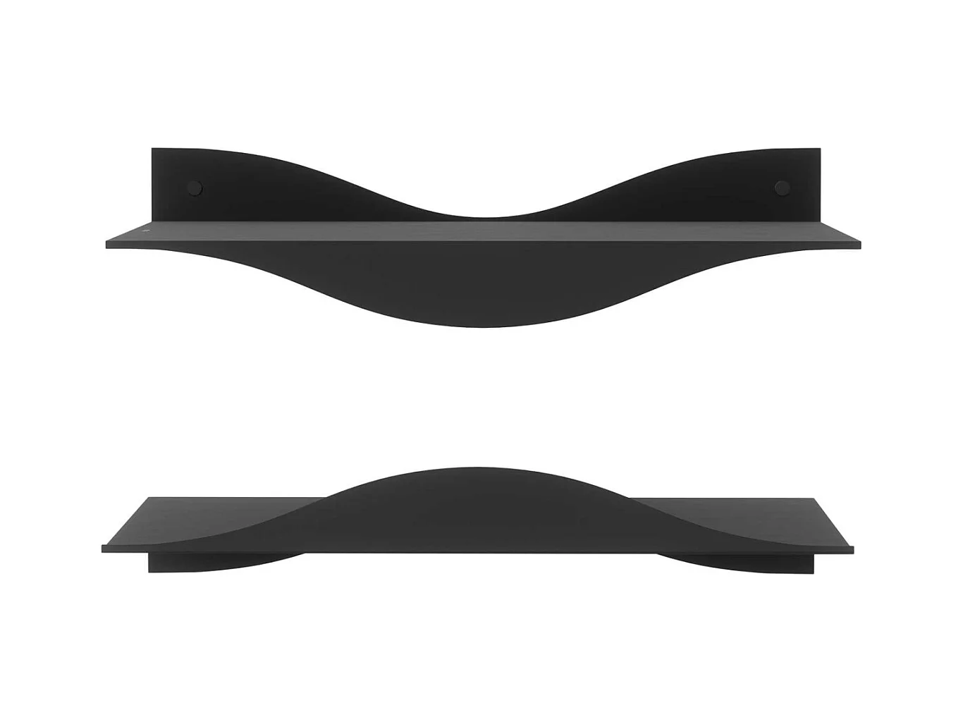 Etagères murales en acier Surf (Lot de 2)