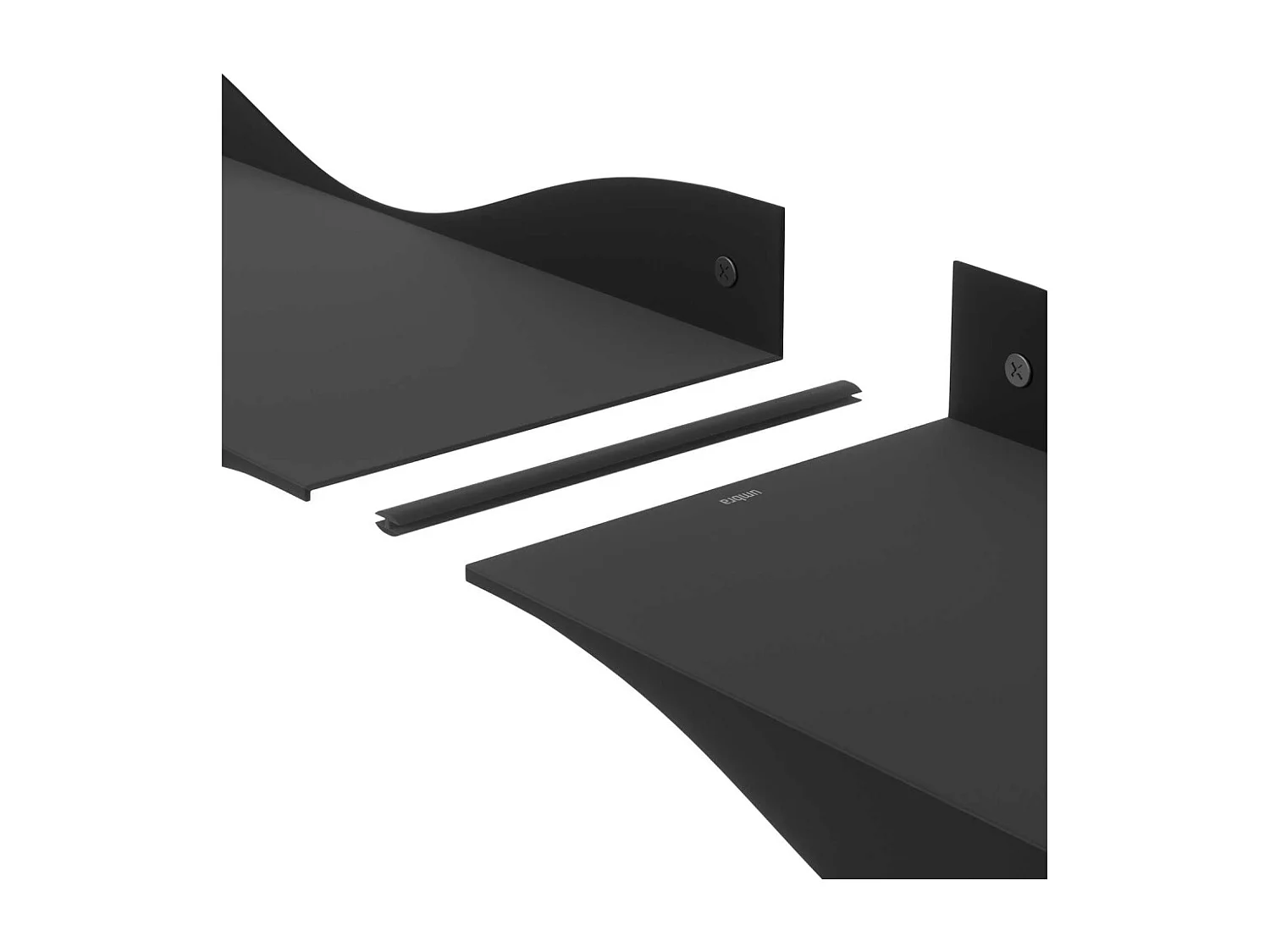 Etagères murales en acier Surf (Lot de 2)