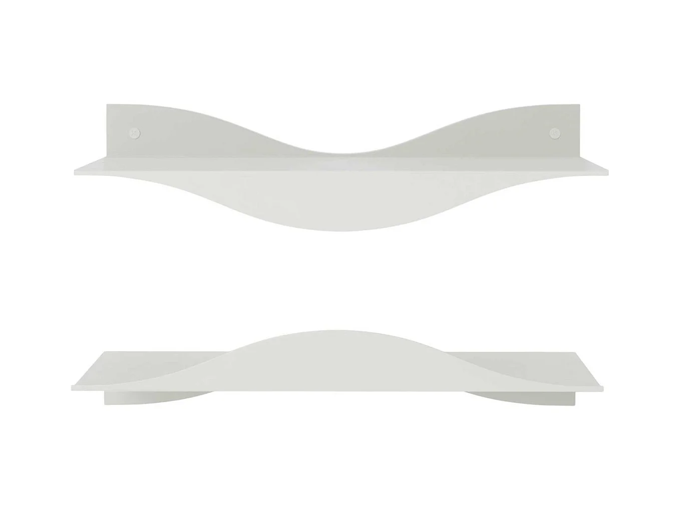 Etagères murales en acier Surf (Lot de 2)