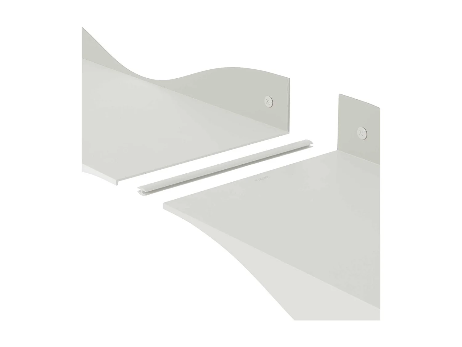 Etagères murales en acier Surf (Lot de 2)