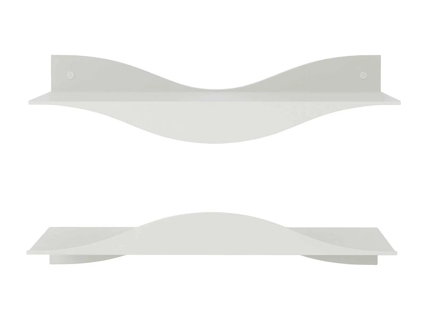 Etagères murales en acier Surf (Lot de 2)