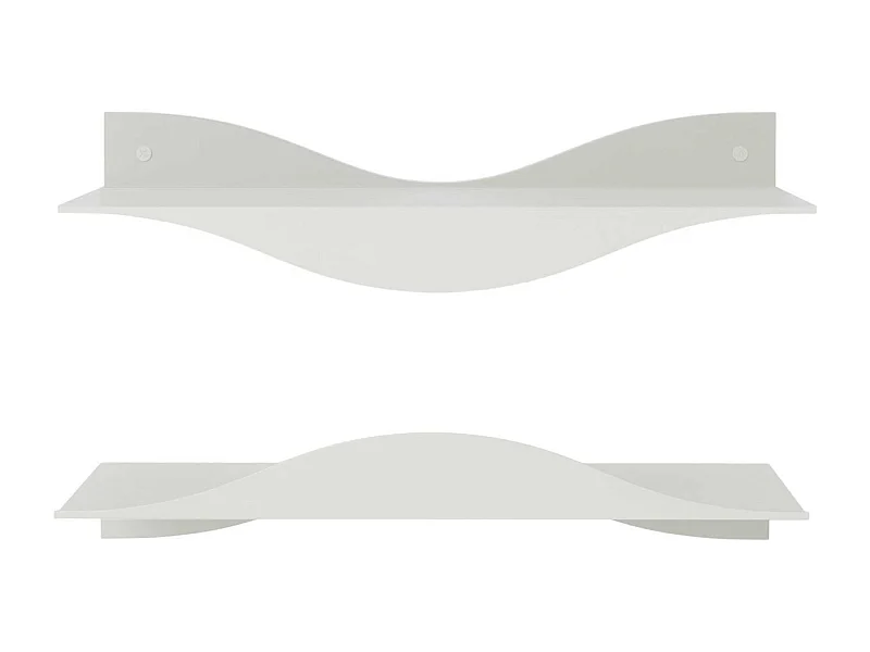 Etagères murales en acier Surf (Lot de 2)