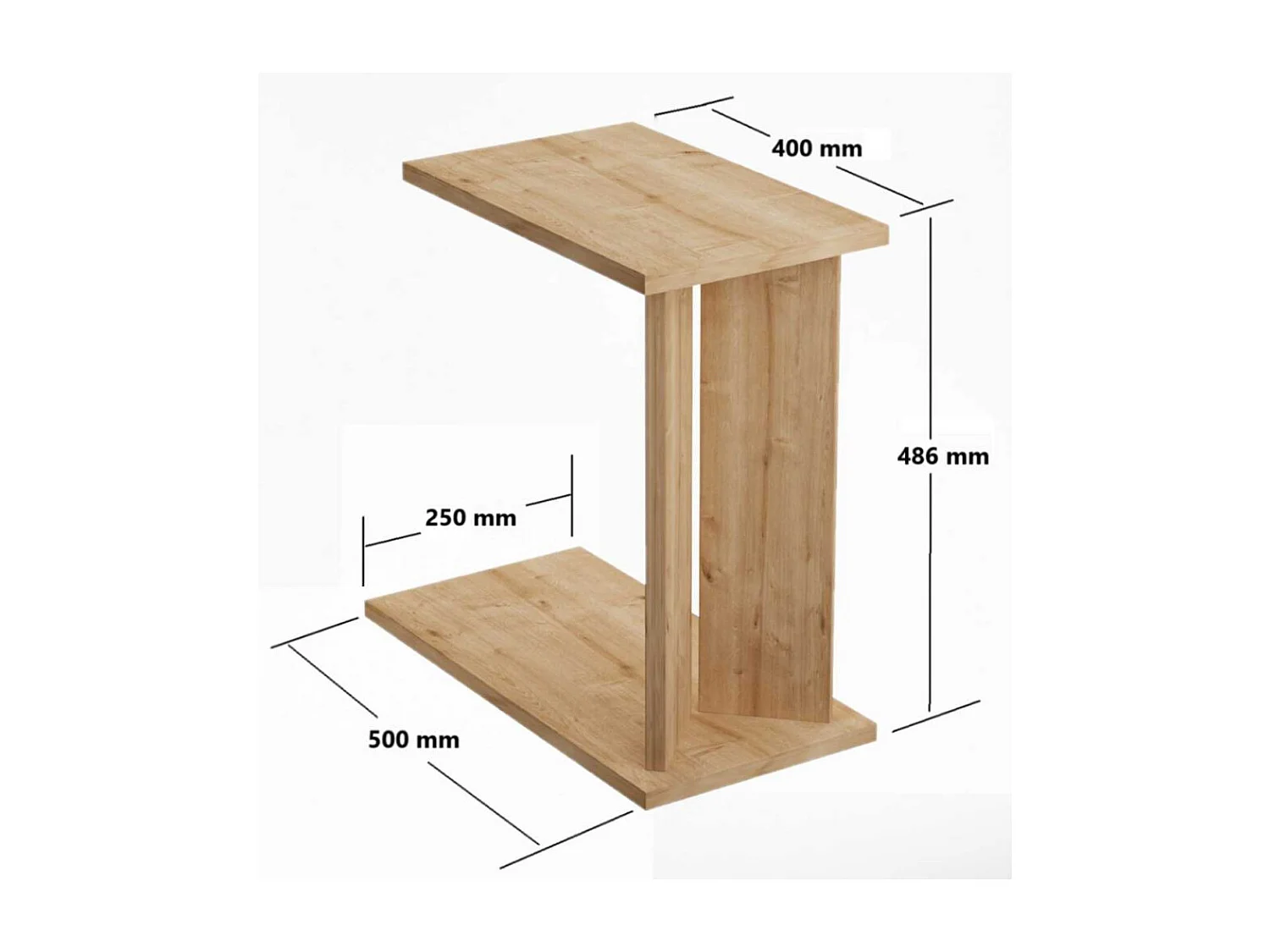 Table d'appoint en aggloméré Lun