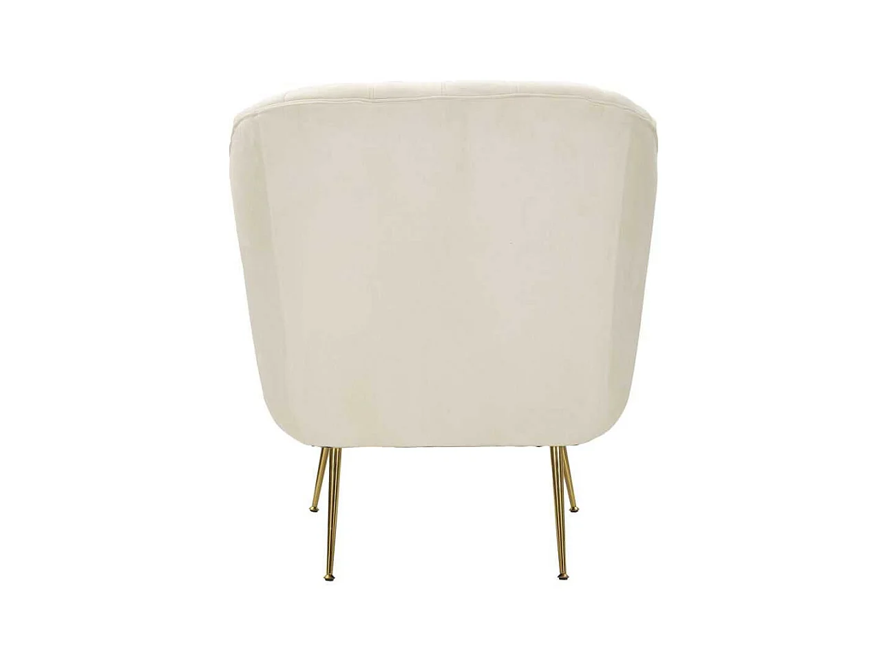 Fauteuil en tissu capitonné Budapest 88 x 83 x 91 cm