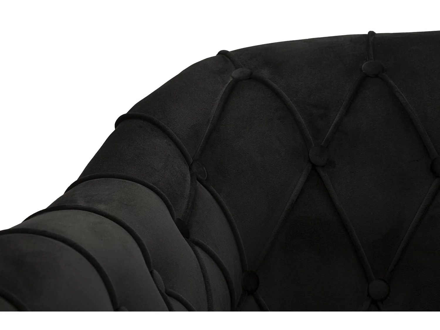 Poltrona in tessuto e metallo color nero con cuscino (88 x 83 x 91 cm)