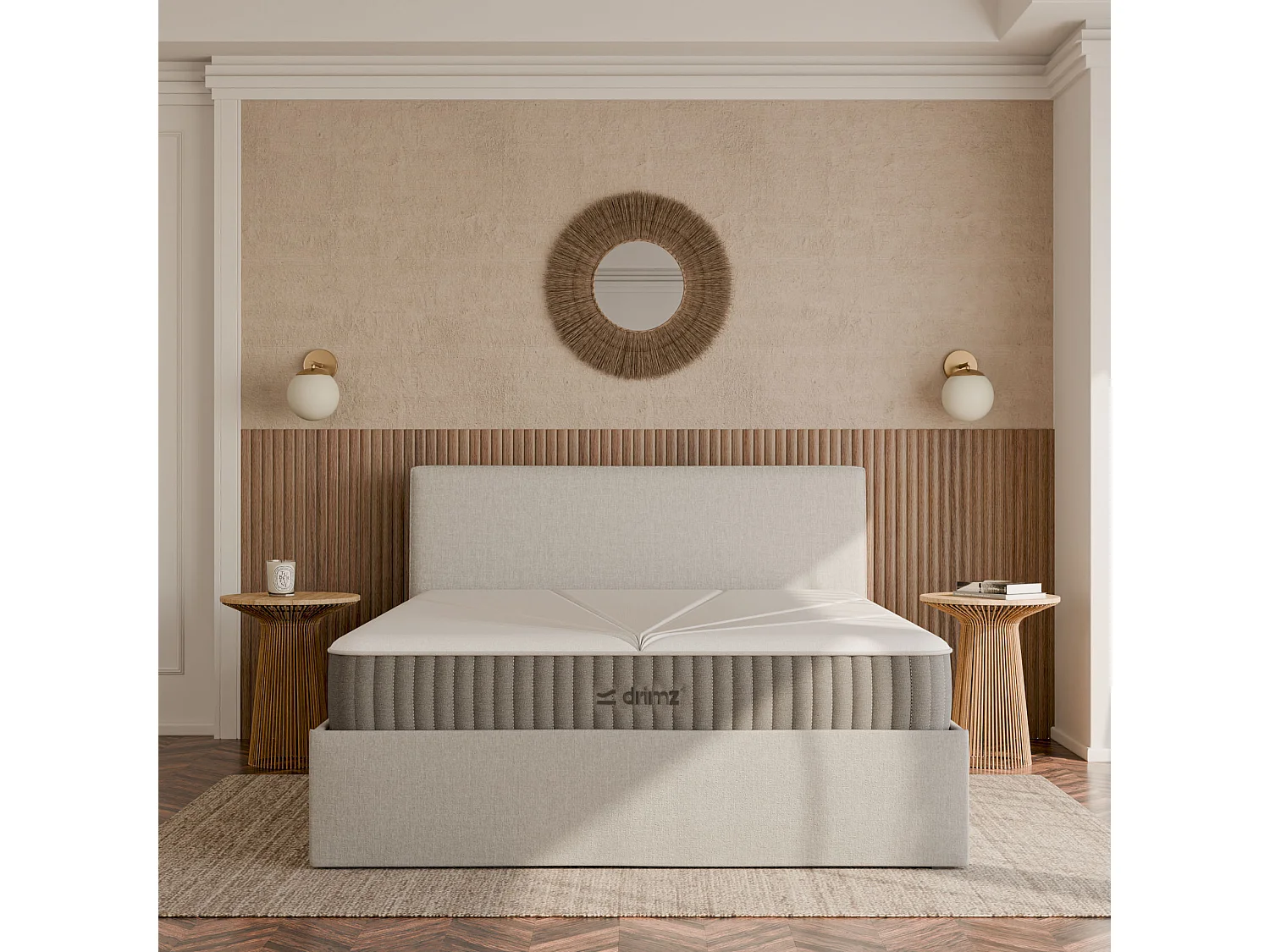 Matelas ressorts hybride mémoire de forme 140x190 épais 24cm