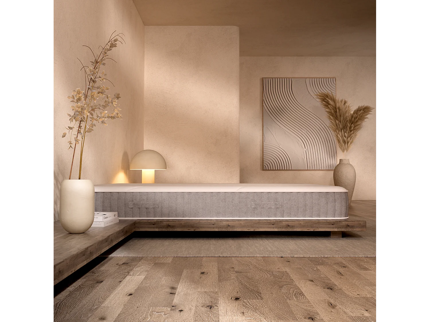 Matelas ressorts hybride mémoire de forme 160x200 épais 24cm