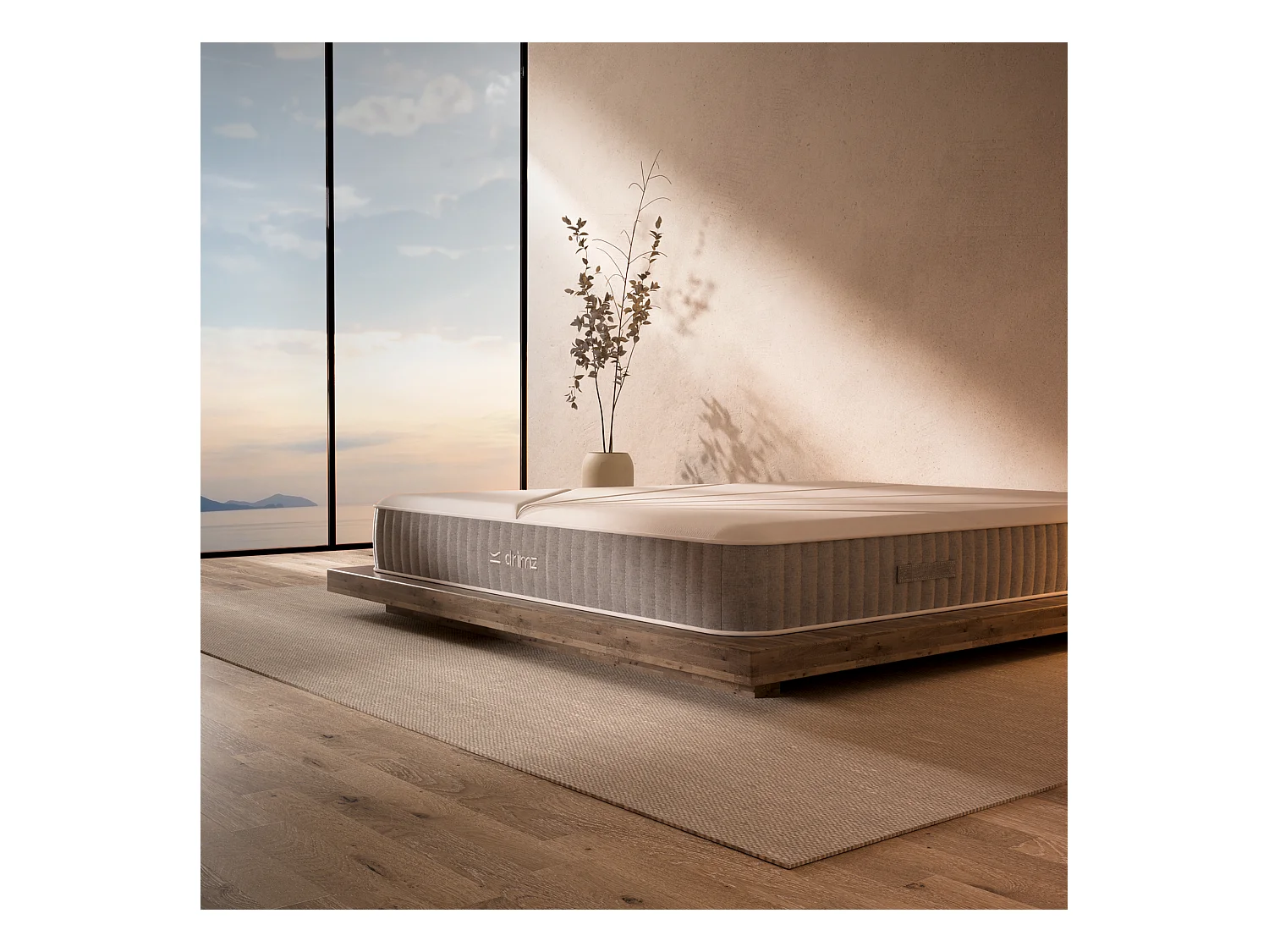 Matelas ressorts hybride mémoire de forme 90x190 épais 24cm