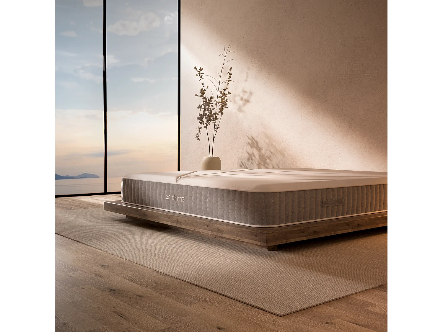 Matelas ressorts hybride mémoire de forme 90x190 épais 24cm