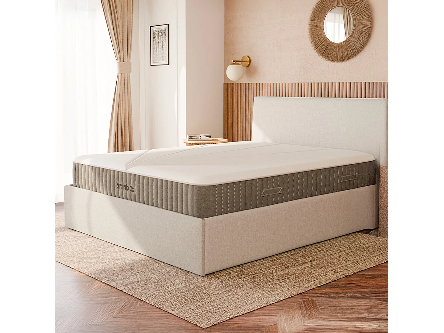 Matelas ressorts hybride mémoire de forme 90x190 épais 24cm