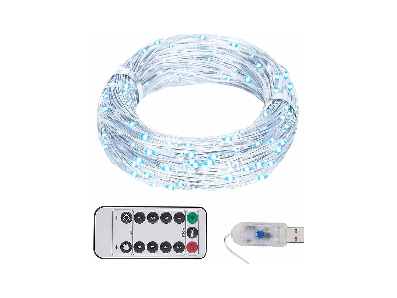 Guirlande LED avec 150 LED Blanc froid 15 m