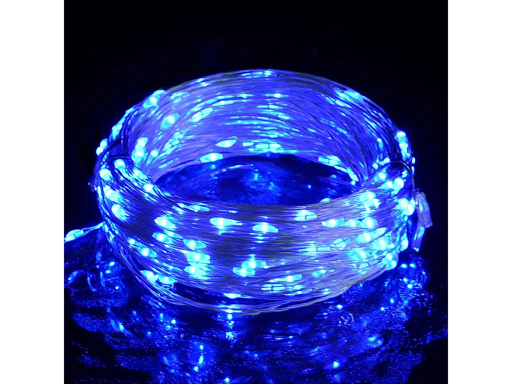 Guirlande LED avec 150 LED Bleu 15 m