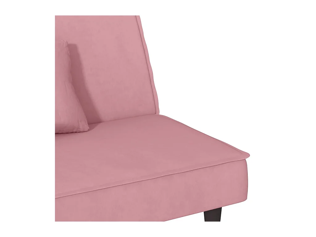 Divano Letto Rosa in Velluto
