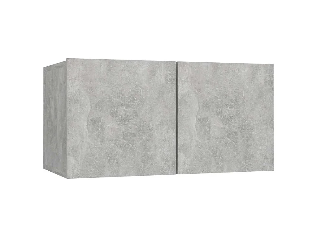 Set de muebles de salón 6 pzas madera ingeniería gris hormigón