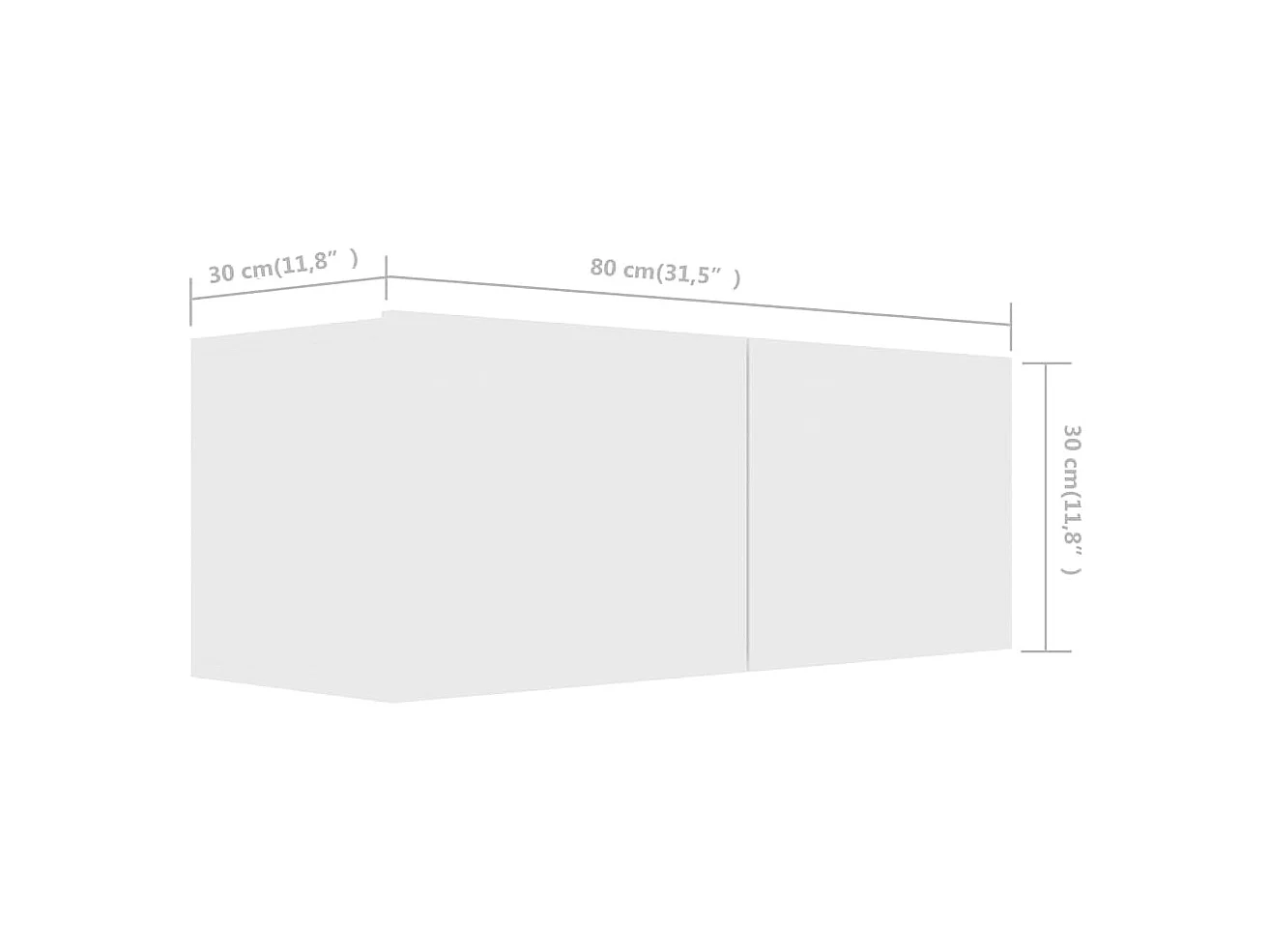 Ensemble de meuble TV 6 pcs Blanc Bois d'ingénierie
