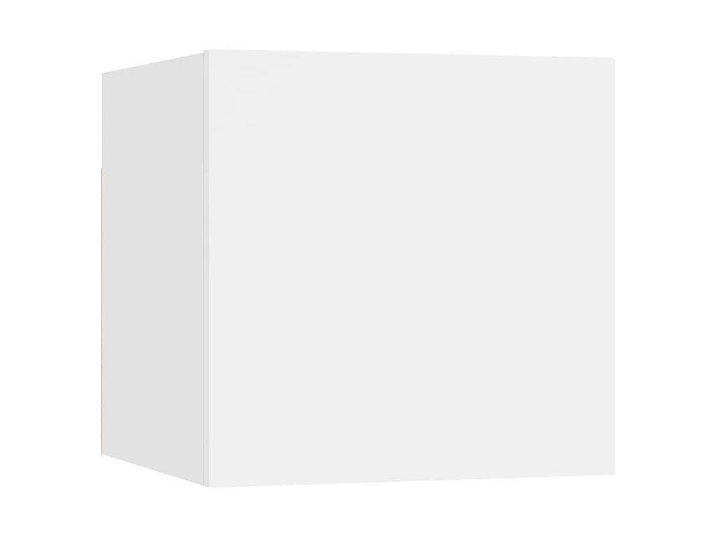 6 pcs conjunto de móveis de TV contraplacado branco