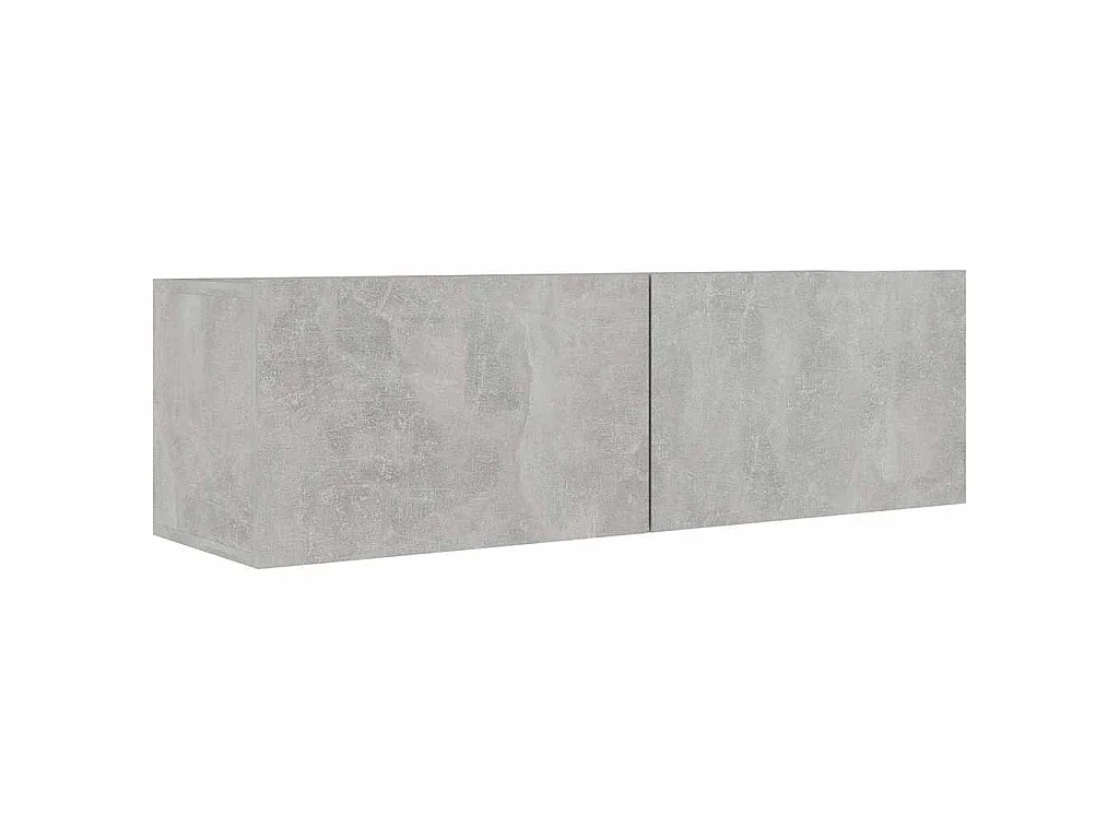 8-tlg. TV-Schrank-Set Betongrau Holzwerkstoff