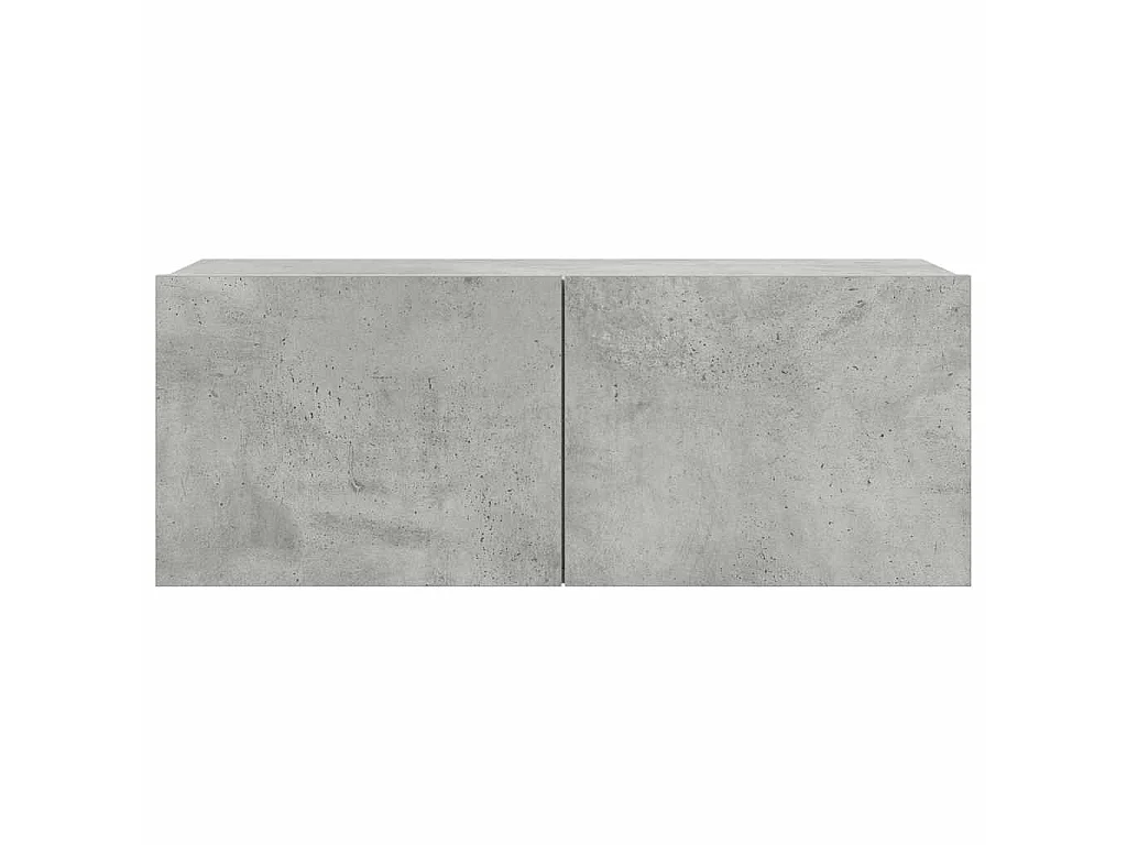 Ensemble de meubles TV 7 pcs Gris béton Bois d'ingénierie