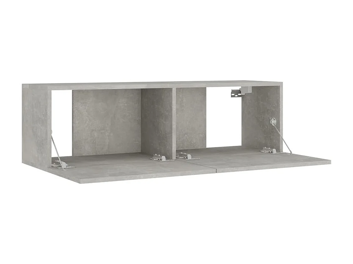 Ensemble de meubles TV 8 pcs Gris béton Bois d'ingénierie