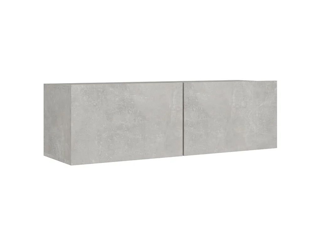 Set Mobili Porta TV 8pz Grigio Cemento in Legno Multistrato