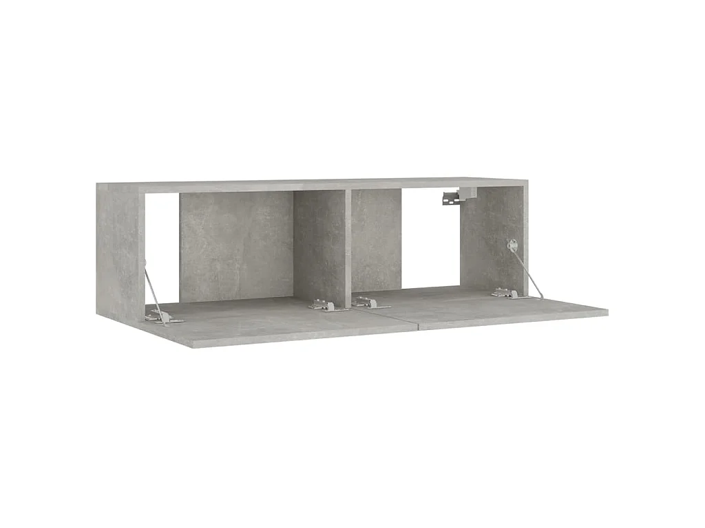 Set Mobili Porta TV 8pz Grigio Cemento in Legno Multistrato