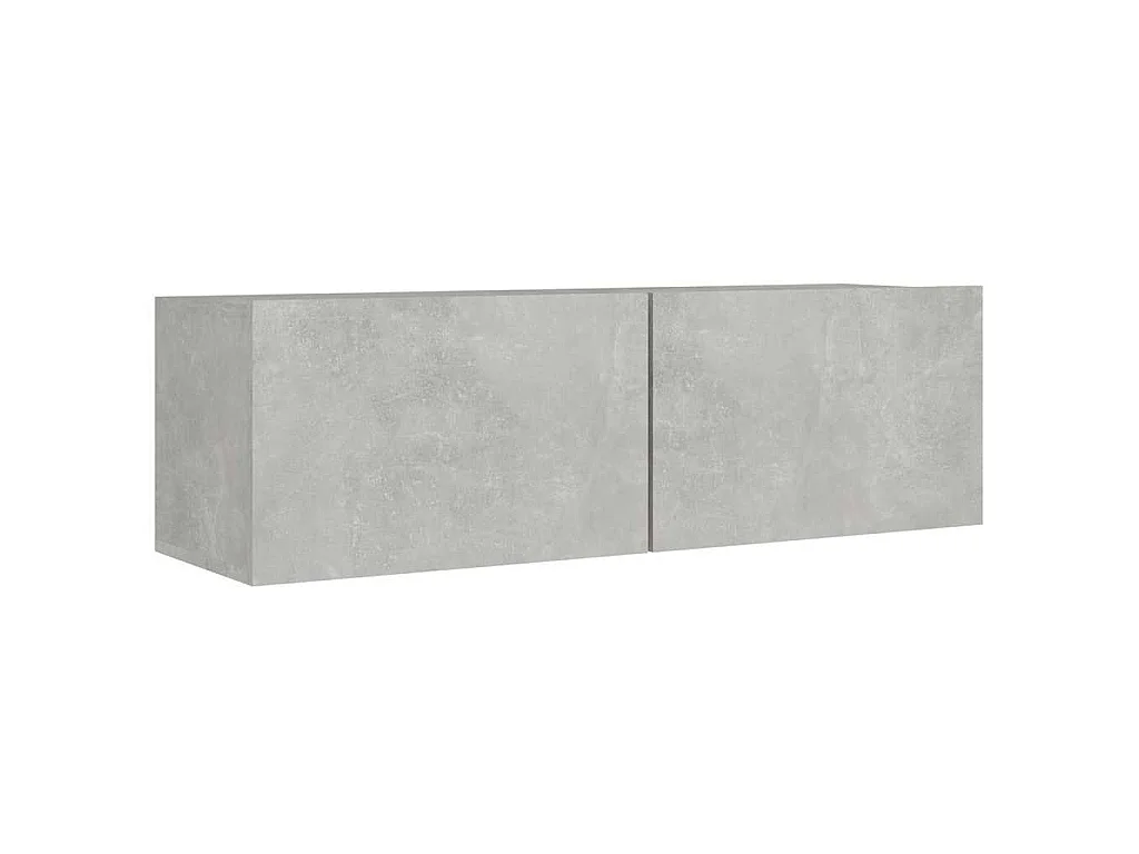 8-tlg. TV-Schrank-Set Betongrau Holzwerkstoff